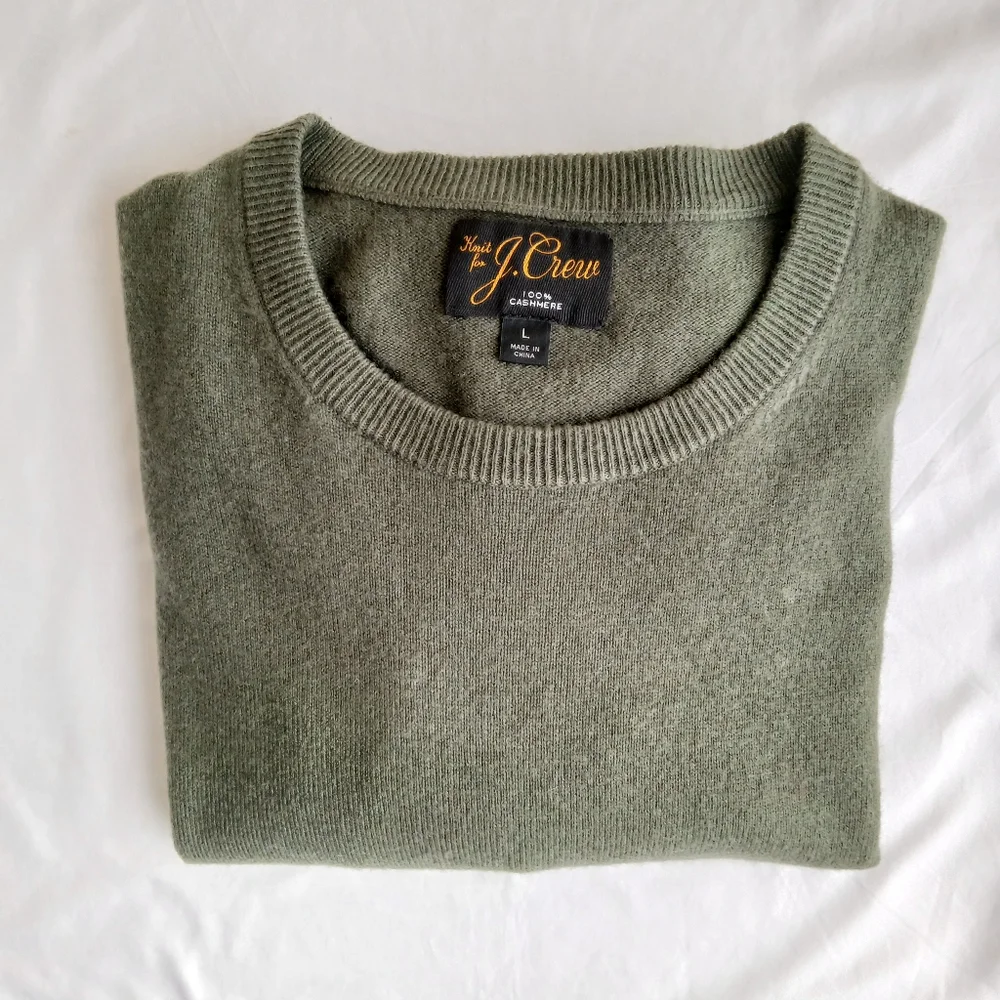 Knit for J.Crew 100%Cashmere Crew Neck Sweater L